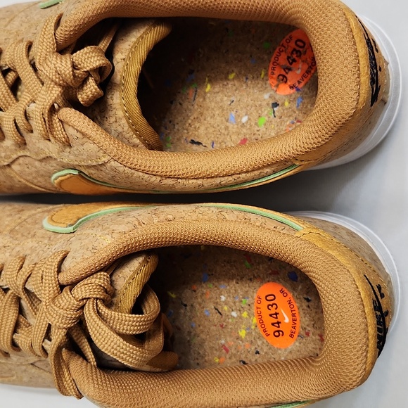 Nike Air Force 1 '07 PRM Cork Flux Happy Pineapple Sneakers (M size 10) - Picture 11 of 14